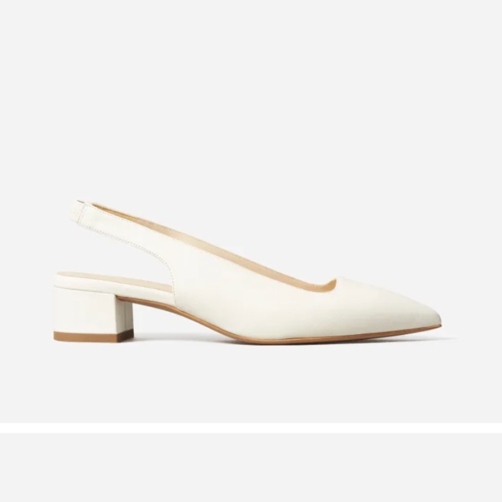 The Editor Slingback Heel (cream, size 11)